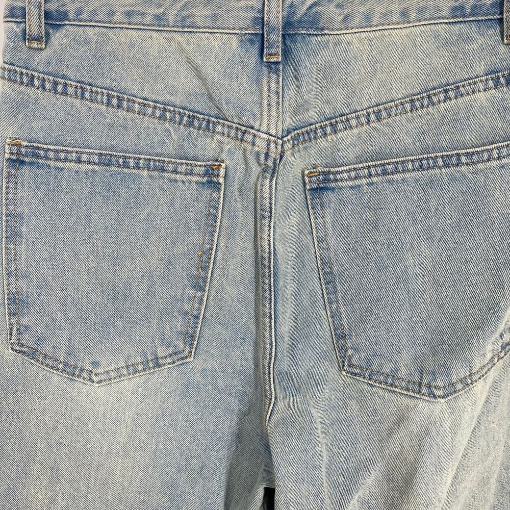 Aaron & Amber Jeans Women’s Large Wide Leg Patch Pocket Bohemian High Rise - Picture 4 of 11